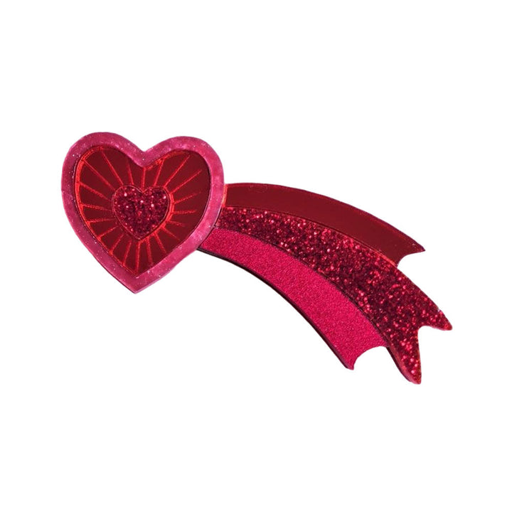 Shooting Heart Brooch by Cherryloco Jewellery 1