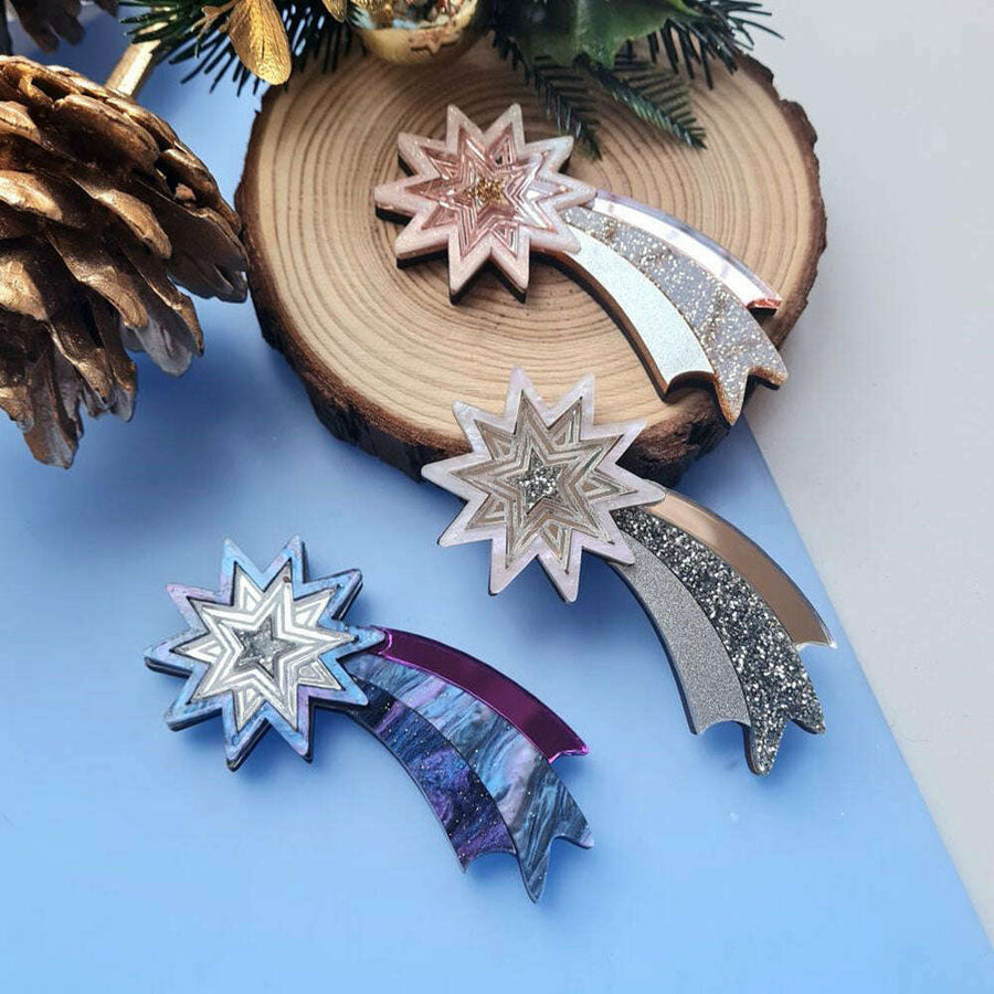 Shooting Star Necklace by Cherryloco Jewellery 1