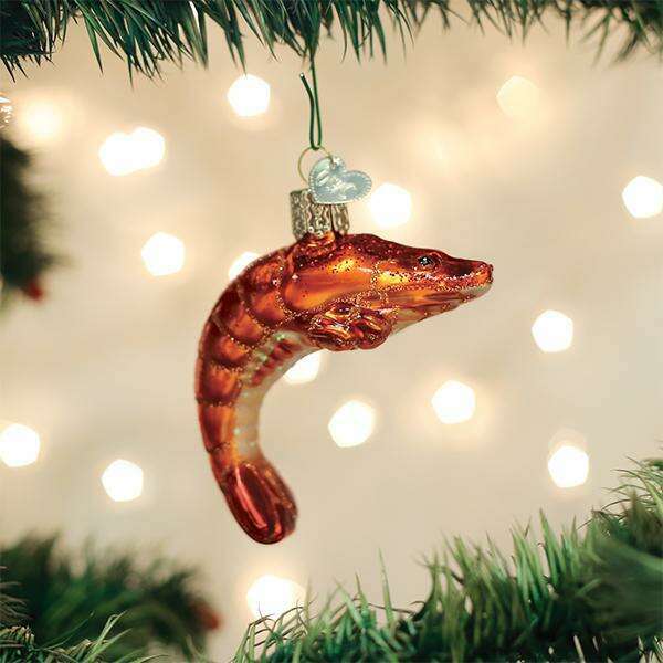 Old World Christmas Shrimp Blown Glass Ornament