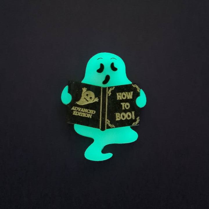 Shy Little Ghost Brooch by Cherryloco Jewellery 4