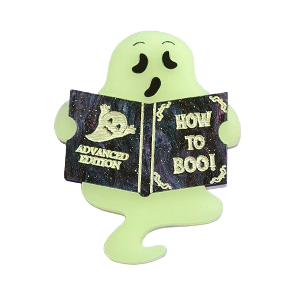 Shy Little Ghost Brooch by Cherryloco Jewellery 1