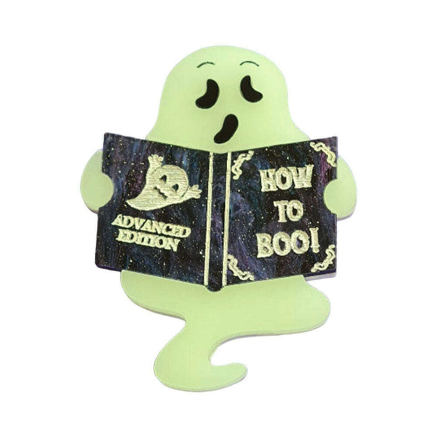 Shy Little Ghost Brooch by Cherryloco Jewellery 1