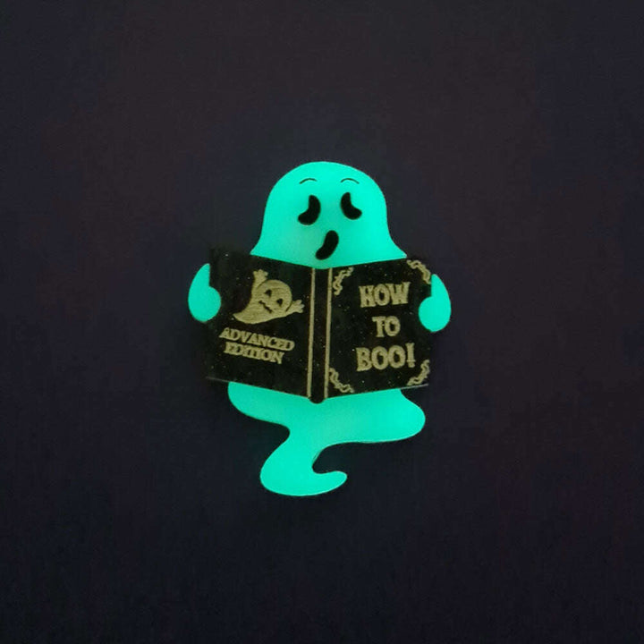 Shy Little Ghost Brooch by Cherryloco Jewellery 4