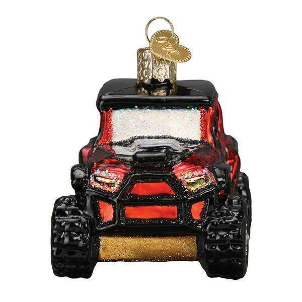 Old World Christmas Side-by-Side ATV Blown Glass Ornament