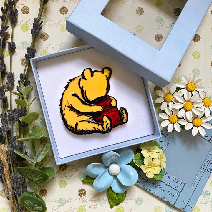 "Silly Old Bear" Brooch by Lipstick & Chrome - Quirks!