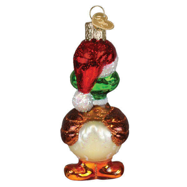 Old World Christmas Silly Santa Duck Blown Glass Ornament