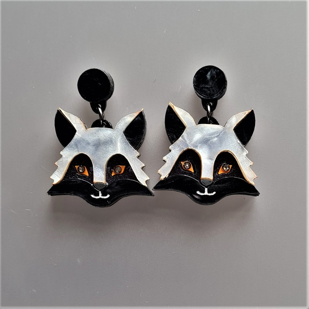 Silver Fox Earrings by Cherryloco Jewellery 1