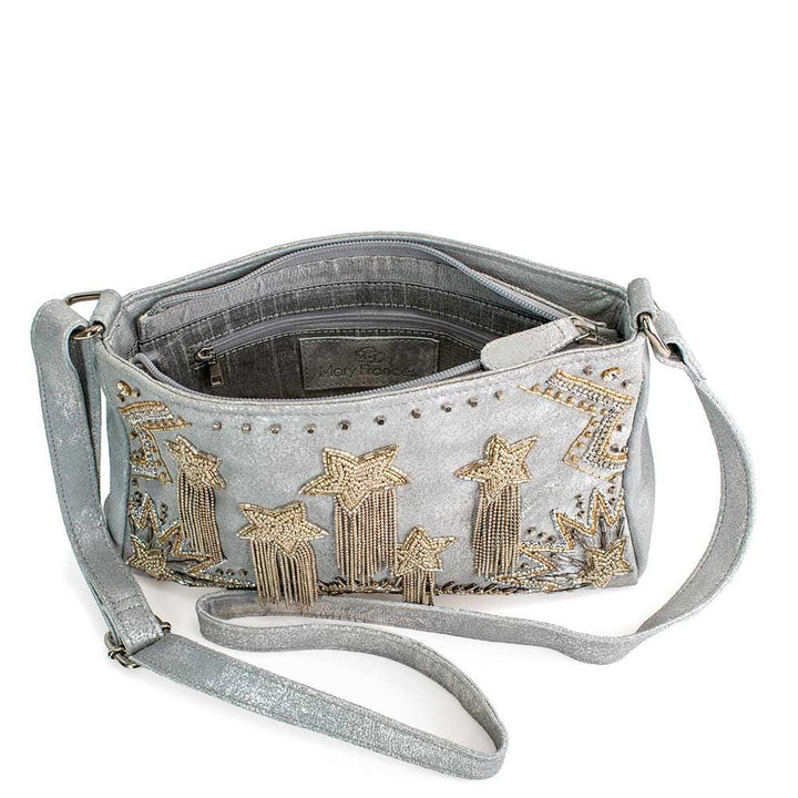 Silver Streak Crossbody Handbag by Mary Frances image 4