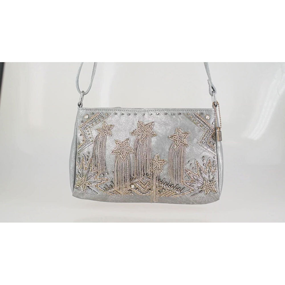 Silver Streak Crossbody Handbag by Mary Frances image 6