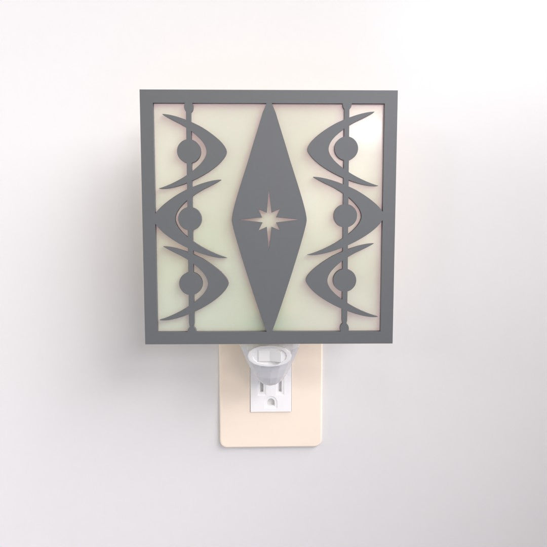 Diamond Starburst Midcentury Night Light