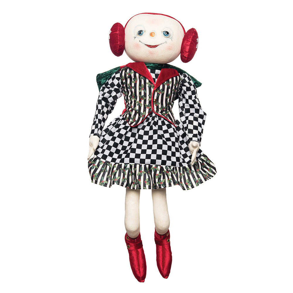 Silvia Snowman Gathered Traditions Art Doll by Joe Spencer 