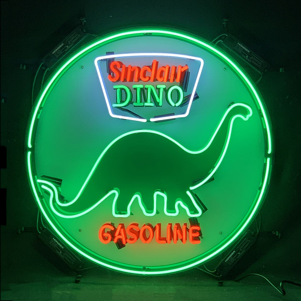 Sinclair Dino Gasoline Neon Signs Light