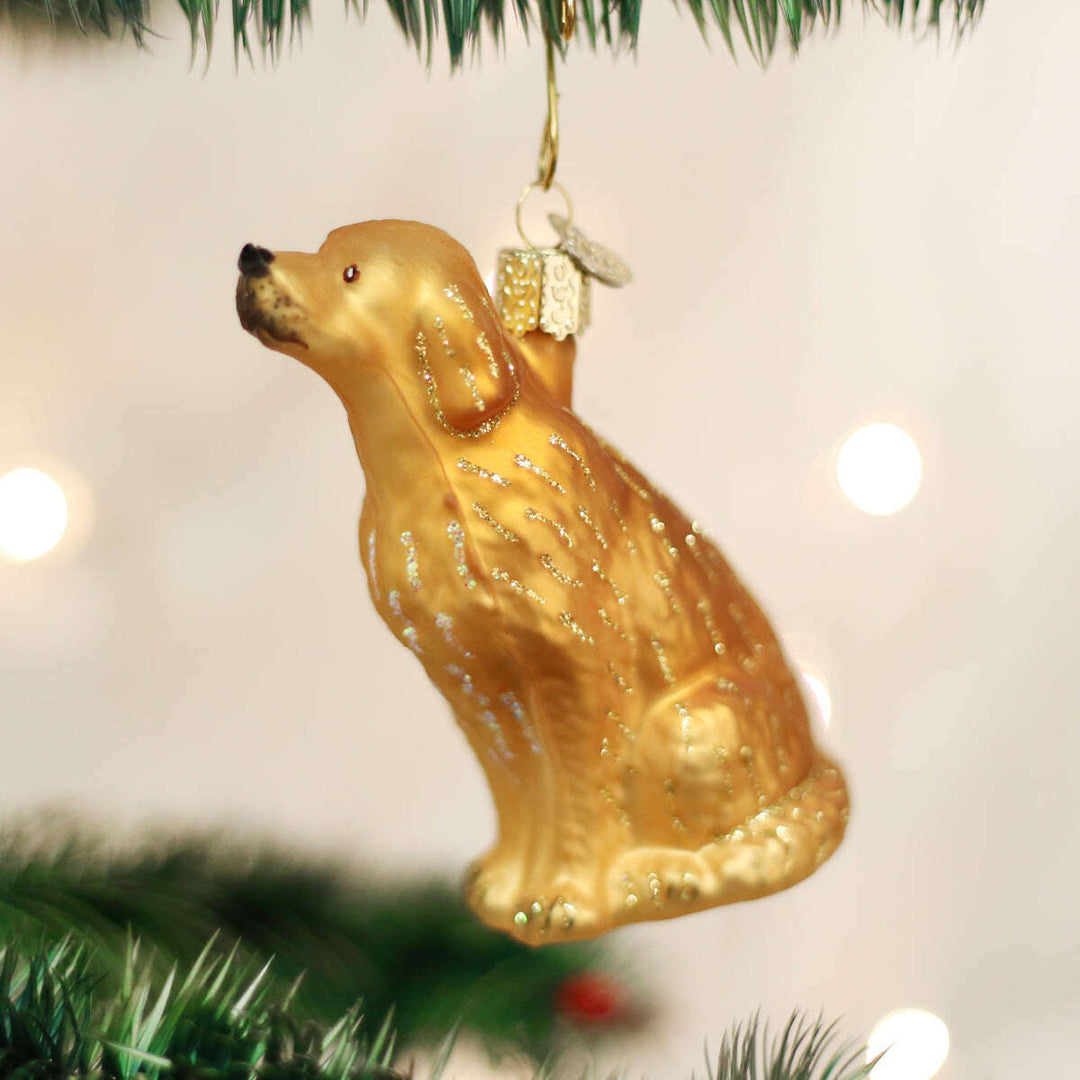 Sitting Golden Ornament