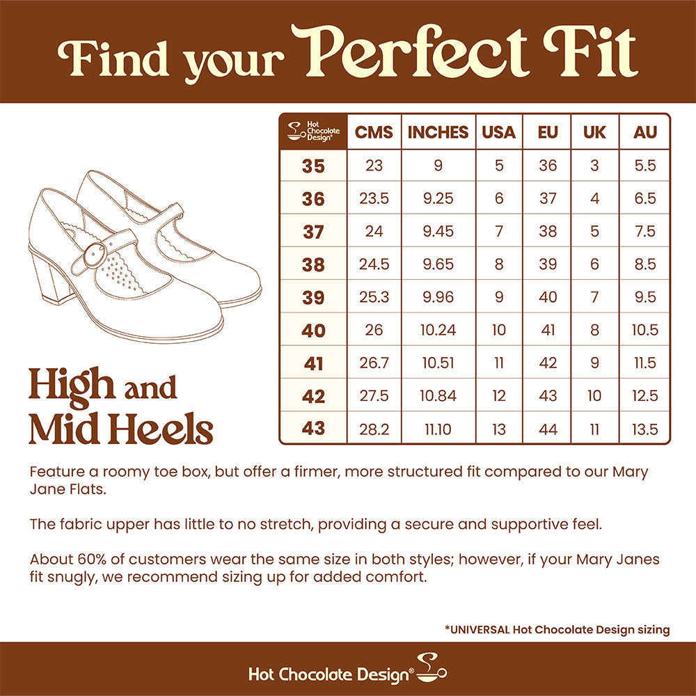 Nutty Cheeks Women's Mary Jane Mid Heels