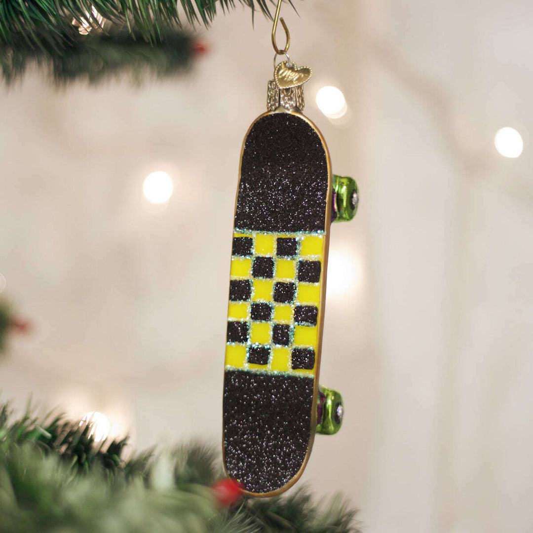 Old World Christmas Skateboard Blown Glass Ornament