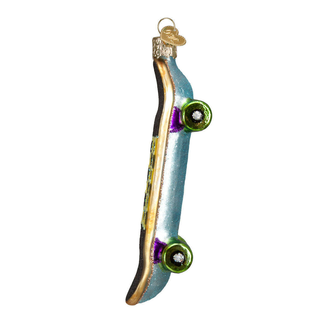 Old World Christmas Skateboard Blown Glass Ornament