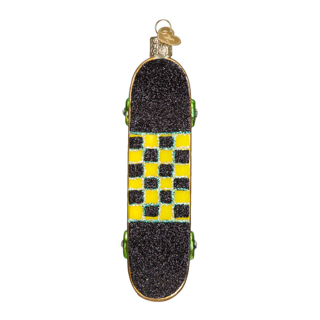Old World Christmas Skateboard Blown Glass Ornament