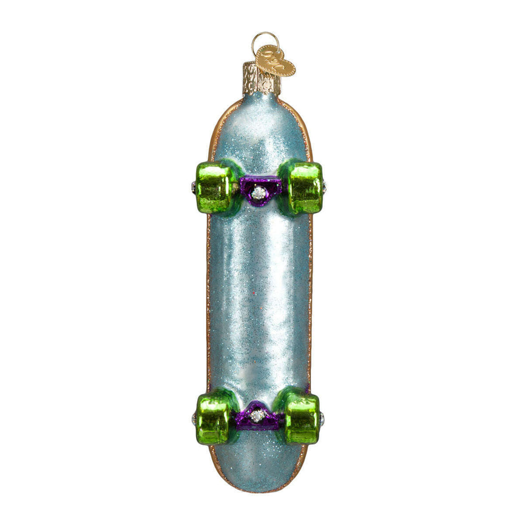 Old World Christmas Skateboard Blown Glass Ornament