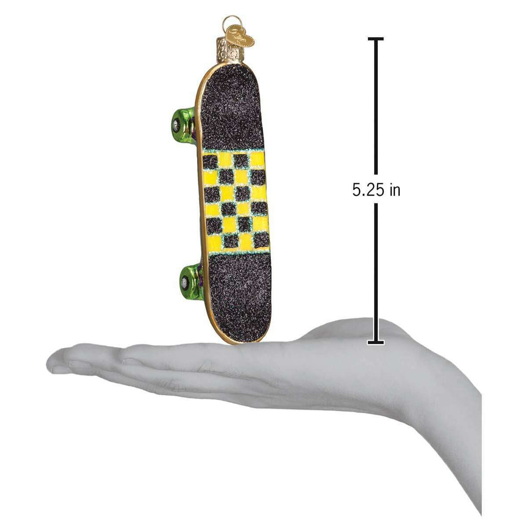 Old World Christmas Skateboard Blown Glass Ornament