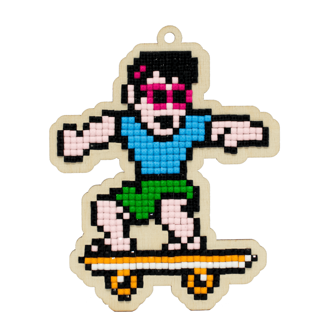 Skater CSw369 Diamond Painting on Plywood Kit