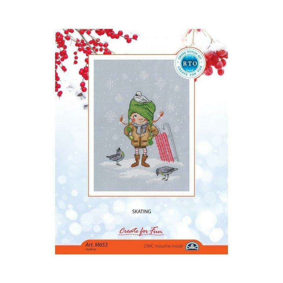 Skating M653 Counted Cross Stitch Kit