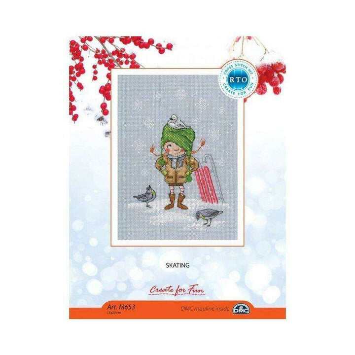 Skating M653 Counted Cross Stitch Kit