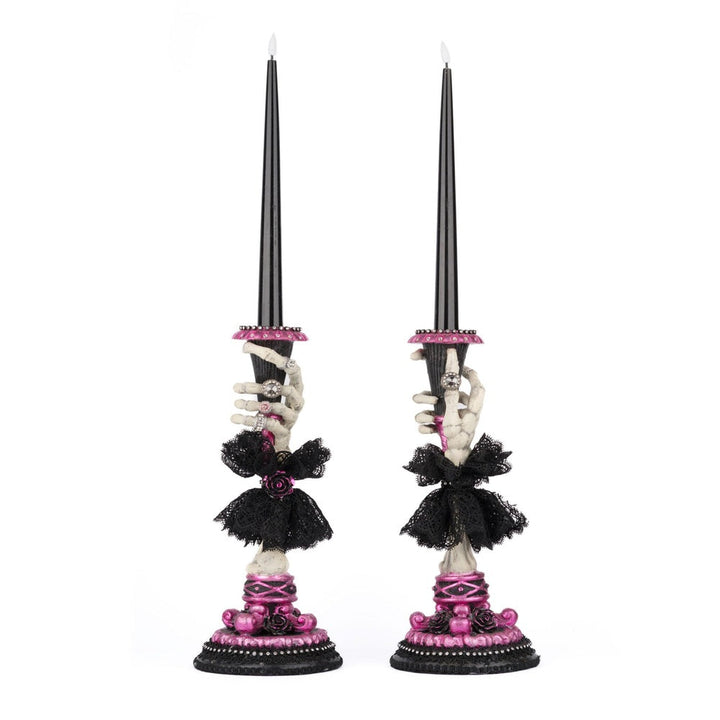 Skeleton Hand Candle Sticks Set of 2 by Katherine's Collection  4