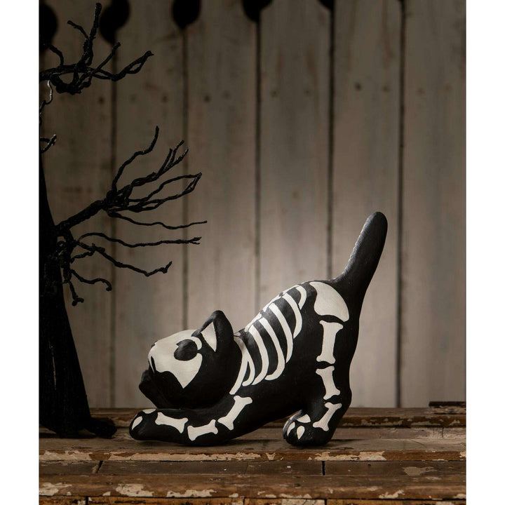 Skeleton Paper Mache Cat by Bethany Lowe Designs, image 3