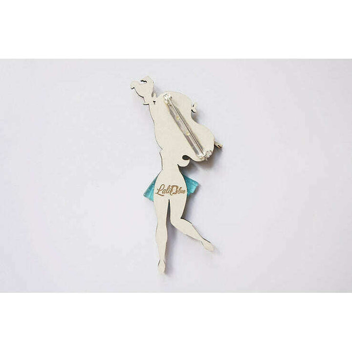 Skeleton Woman Brooch by Laliblue