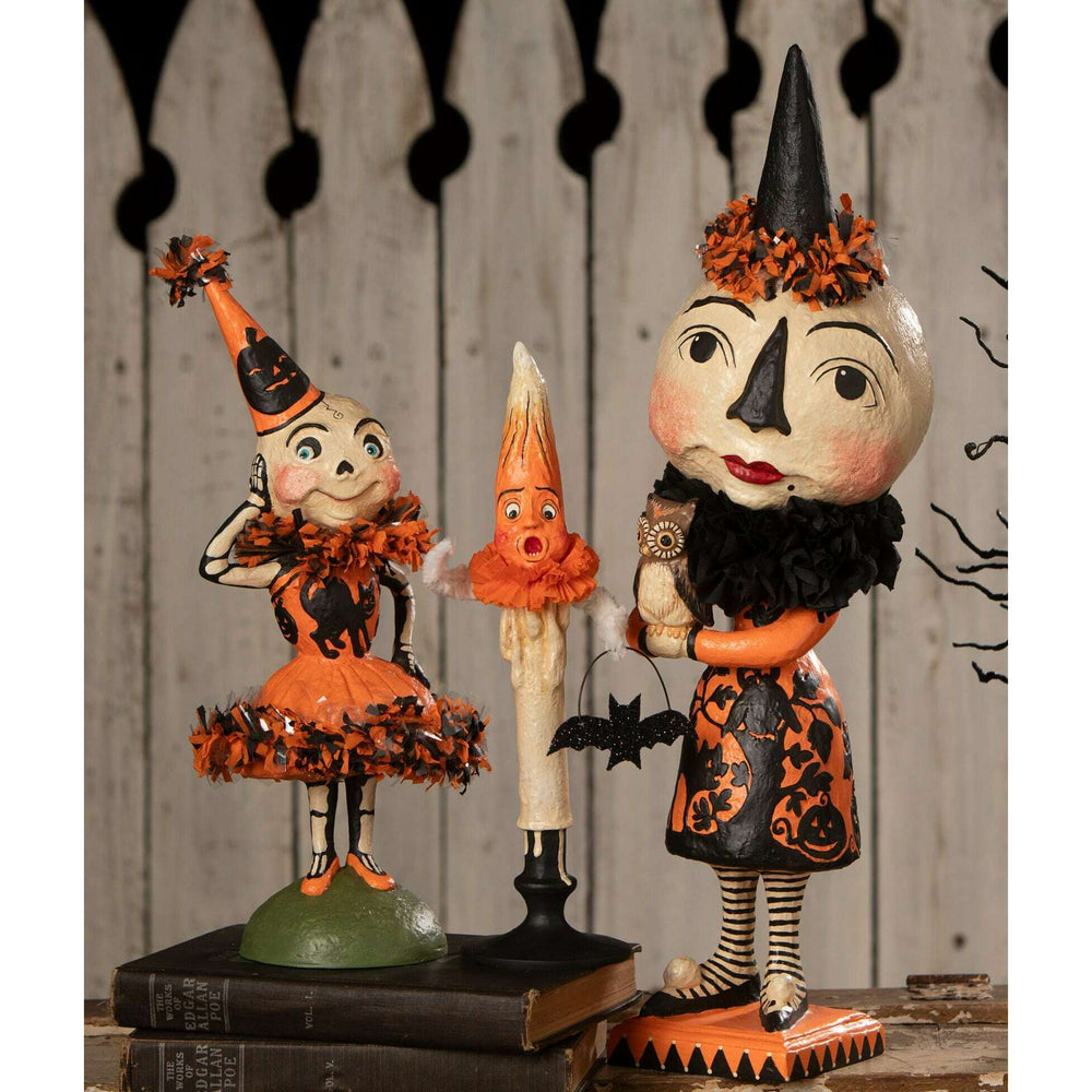 Skelita Skellington by Bethany Lowe Designs, group display paper mache