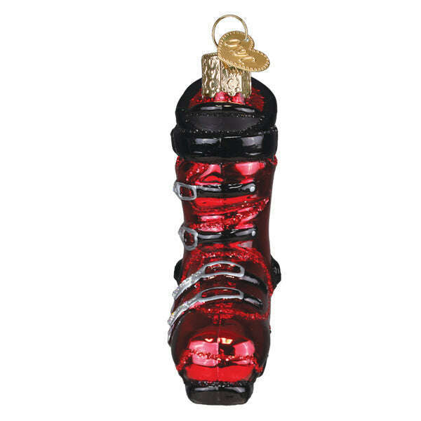 Old World Christmas Ski Boot Blown Glass Ornament