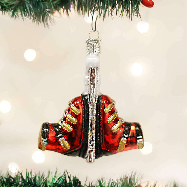 Old World Christmas Ski Boots Blown Glass Ornament