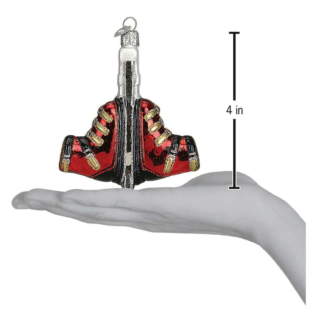 Old World Christmas Ski Boots Blown Glass Ornament