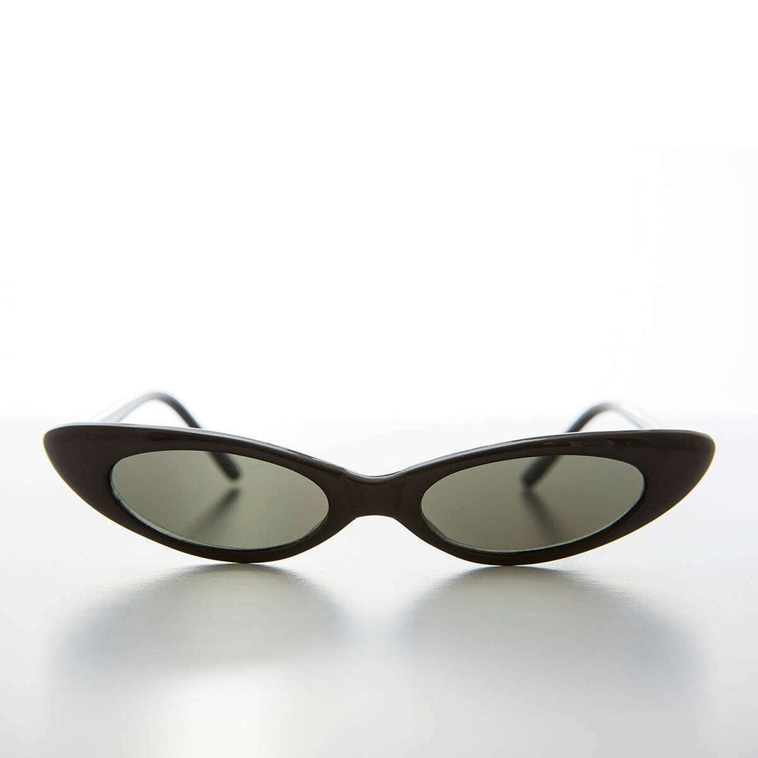 Skinny Punk Rock Cat Eye Sunglass - Slim