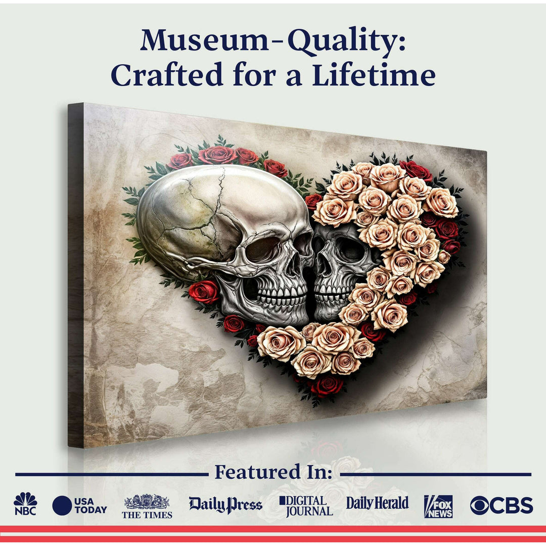 Skull and Flowers Wall Art IX