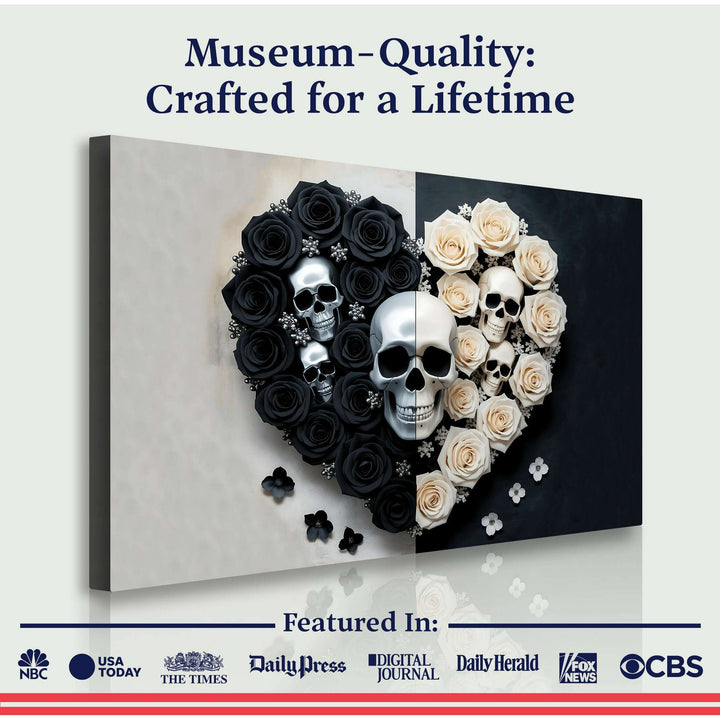 Skull and Flowers Wall Art XIII