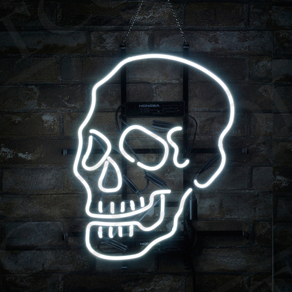 Skull Bone Shape Neon Light Sign