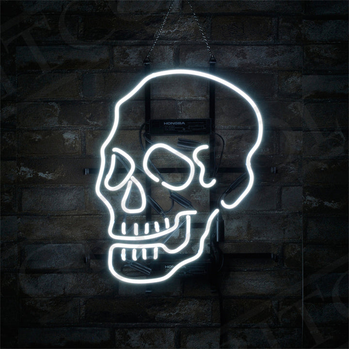 Skull Bone Shape Neon Light Sign