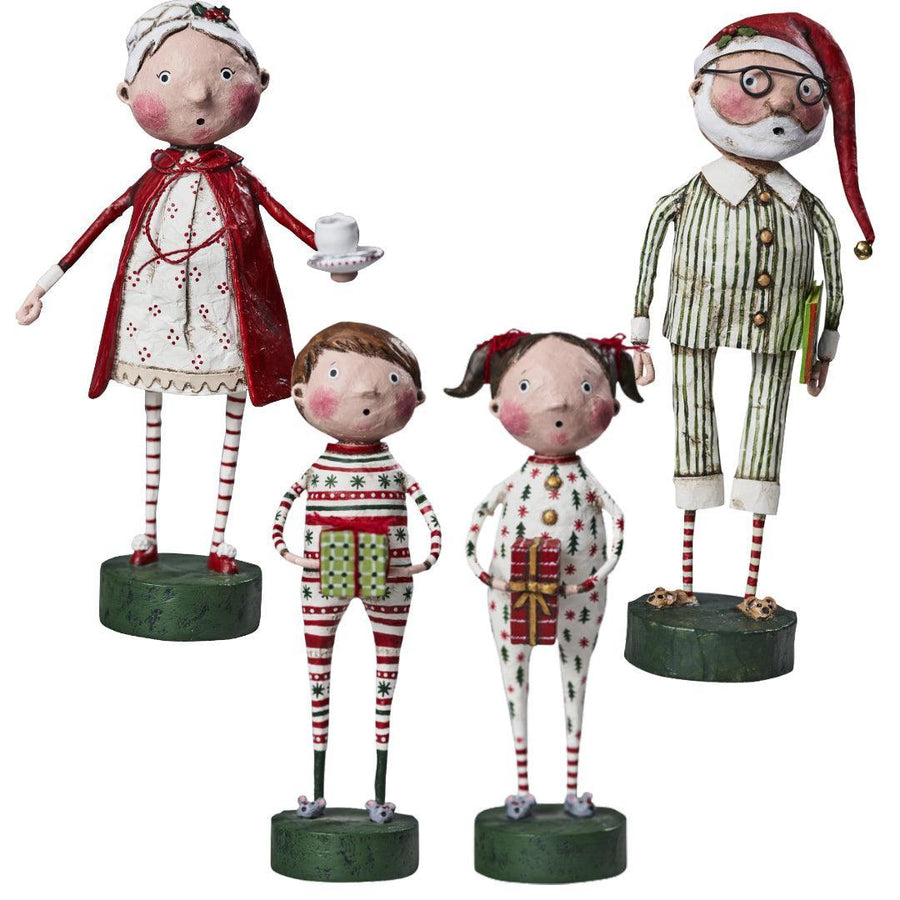 Sleep Tight Holiday Set of 4 Lori Mitchell Figurines - Quirks!