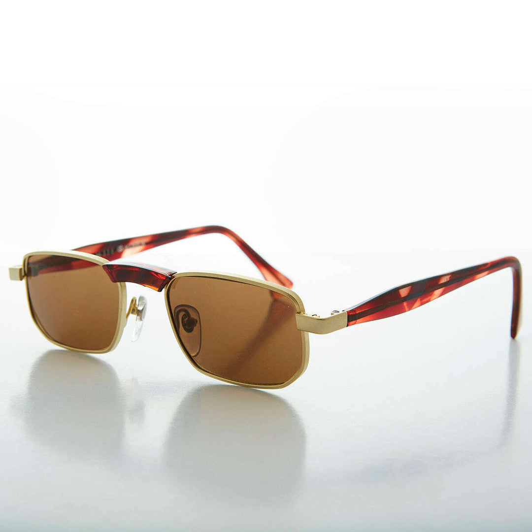 Slim Rectangle Vintage Sunglasses - Hank