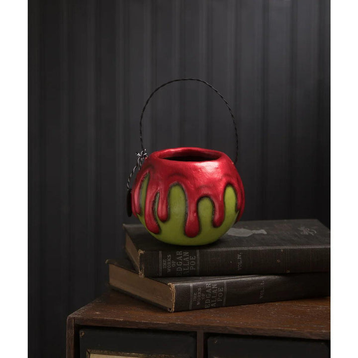 Small Green Apple with Red Poison Bucket by LeeAnn Kress - Quirks!