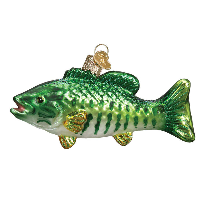 Old World Christmas Smallmouth Bass Blown Glass Ornament