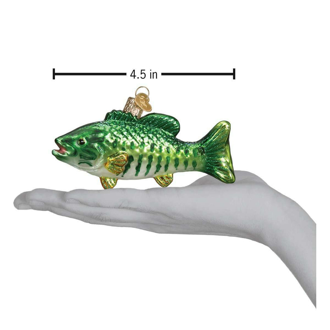 Old World Christmas Smallmouth Bass Blown Glass Ornament