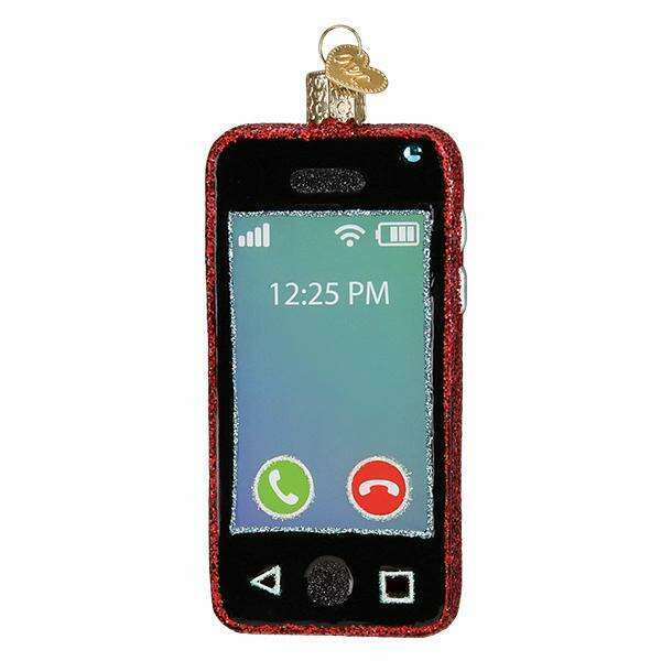 Old World Christmas Smartphone Blown Glass Ornament