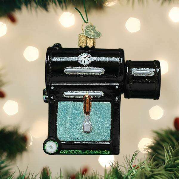 Old World Christmas Smoker BBQ Blown Glass Ornament