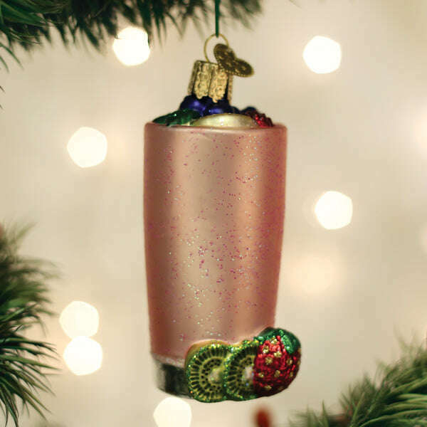 Old World Christmas Smoothie Blown Glass Ornament