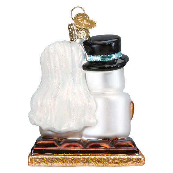 Old World Christmas S'mores in Love Blown Glass Ornament