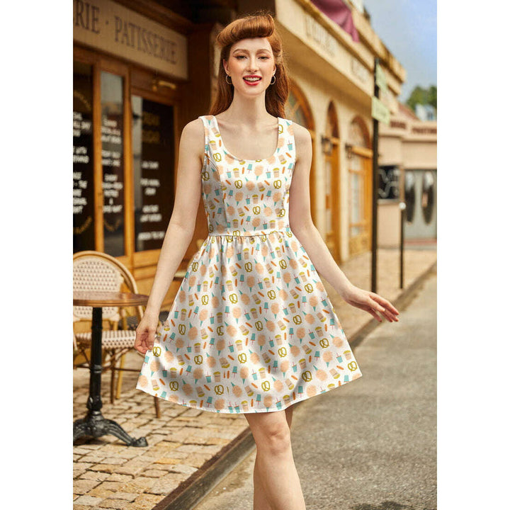 Snacks Shorter Length Fit & Flare Dress