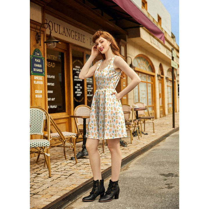 Snacks Shorter Length Fit & Flare Dress