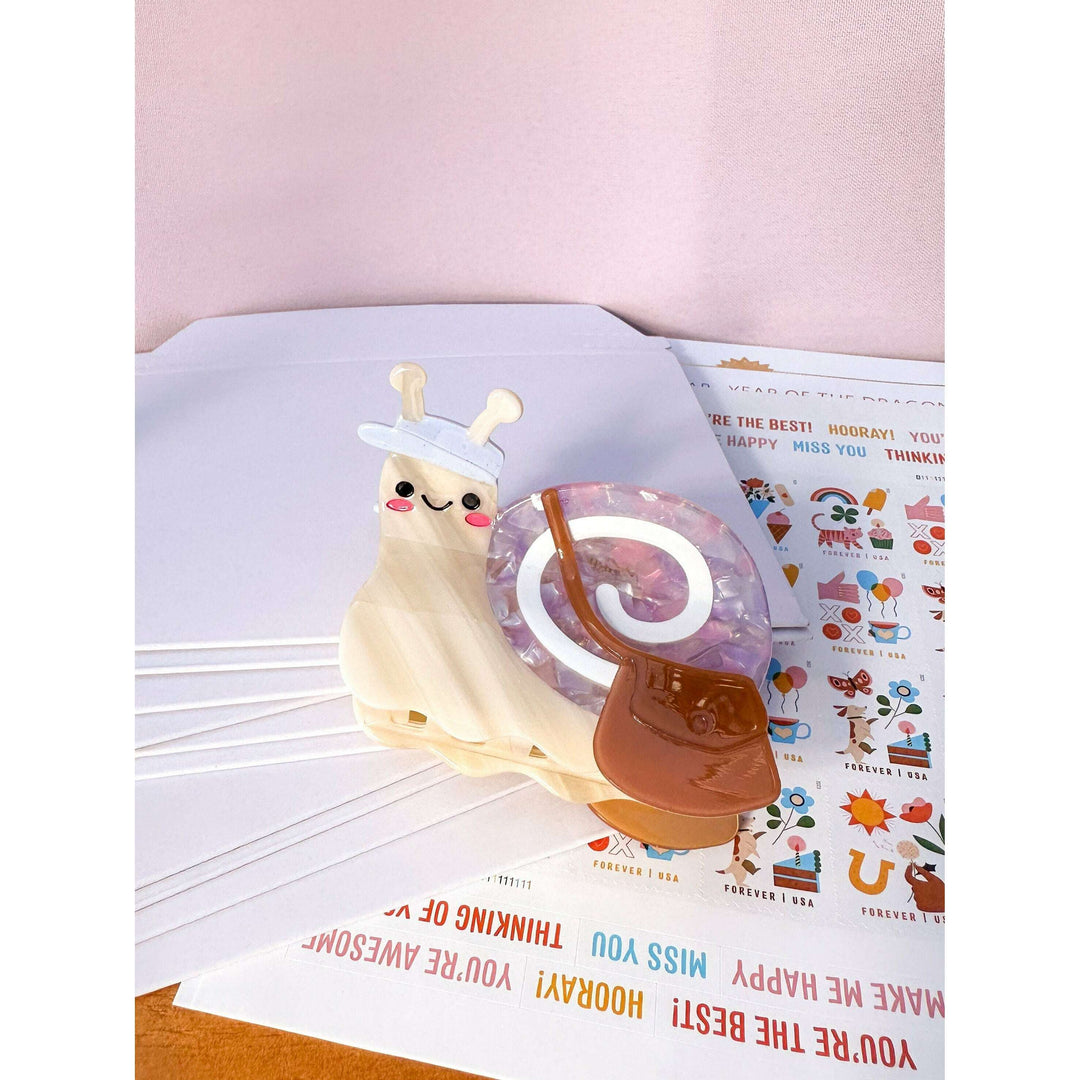 Snail Mail Hair Claw Clip